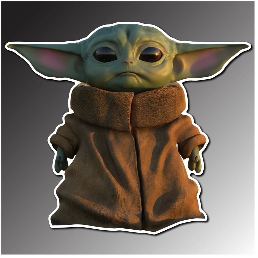 BABY YODA STAR WARS THE MANDALORIAN STICKER CAR TRUCK WINDOW 3M VINYL DECAL USA