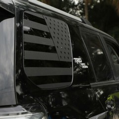 Rear Left&Right Window Sticker Decal Trim for 4Runner 2010-2020 USA Flag