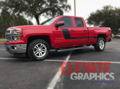 2007-2018 For Chevy Silverado Decals Side Hockey Stick Stripes Graphics 3M Vinyl
