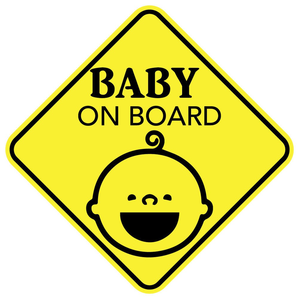 BABY ON BOARD SMILE MAGNET CHILD CAR SIGN MADE IN USA Buy 2 Get 3rd FREE