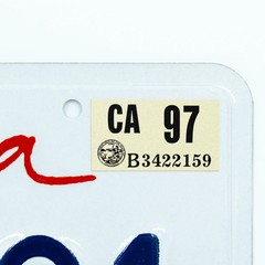 1997 California License Plate YOM Registration Sticker – CA DMV – Free Shipping