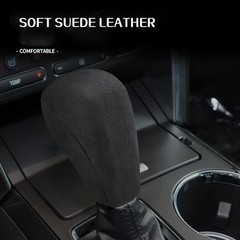 Suede Gear Shifter Door Handle Cover Hand Brake Trim For Ford Explorer 2016-2017