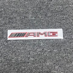 3D CHROME Red AMG Number Letters Rear Trunk Badge Emblem for Mercedes Benz