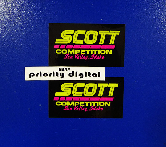 2x SCOTT Competition Decals stickers graphic vintage AHRMA YZ RM RH CR VMX KX OW