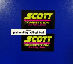 2x SCOTT Competition Decals stickers graphic vintage AHRMA YZ RM RH CR VMX KX OW