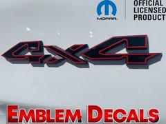 RAM 1500 2 TONE “4×4” Tailgate Emblems Overlay Decal 2025