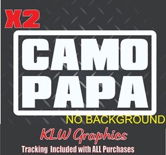 Papa Hunting Hunt Buck Decal Sticker Deer Car Diesel Truck Funny Bow Camo Dad
