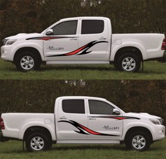 Stickers Stripes Sports Graphics Vinyl Decals Body Two Side Decor For Car Truck