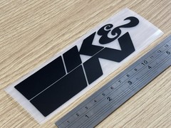 K&N Air Gloss Black Logo Racing Drifting Car Truck JDM Vinyl Decal Sticker Race