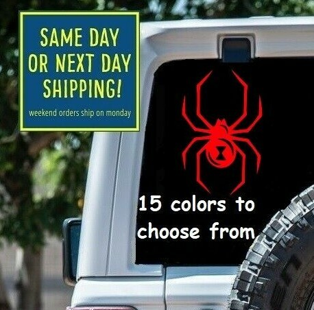 8 Sizes BLACK WIDOW Car Window DECAL STICKER Laptop MacBook Tablet Wall Gift