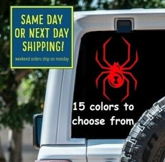 8 Sizes BLACK WIDOW Car Window DECAL STICKER Laptop MacBook Tablet Wall Gift