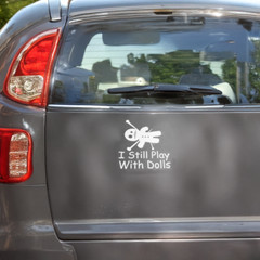 Silver Doll Decal