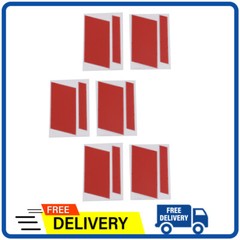 6Pcs Car Rim Stickers Red Reflective Self Adhesive Decals For 16-21 Inch Wheels