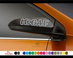 IDGAF 8″ Funny Vinyl Decal Choose Color I Don’t Give a F*ck Car Window Sticker B