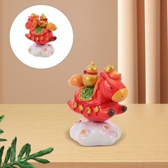 2 Count Zodiac Ornaments Horse Statue Decoration Cute Figurines