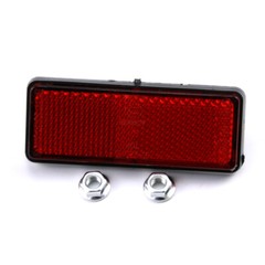 2 Pcs Universal Red Warning Rectangle Reflector For Car Motorcycle ATV Dirt Bike