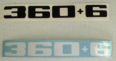 Custom “366” 360 + 6 Math Equation Decal Set