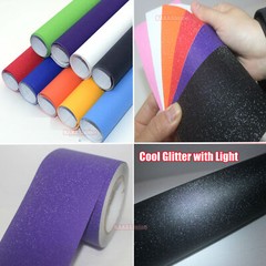 Air Free Car Matte Glitter Shining Diamond Sparkle Vinyl Wrap Strips Sticker AB
