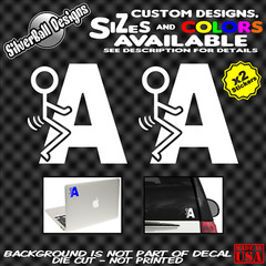 F*ck N A Custom Vinyl Decal Sticker (x2) Car truck window Toolbox Funny JDM