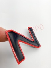 BLACK Red letters compatible with TOYOTA TUNDRA 2022 23 logo Front insert