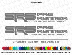 SR5 PreRunner Toyota Racing Development for TACOMA TUNDRA 4WD Bed Decals Sticker