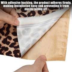 Car Interior Sticker Trim Self-Adhesive Bronzing Tape for Car,Leopard Print