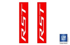 2019 20 21 22 23 24 Chevy Silverado 1500 Red RST Rear Bedside Decals Set of 2