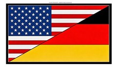 USA American German Germany World Flag Country Vinyl Sticker Decal 3.5″