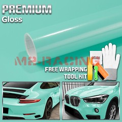 Gloss Teal Glossy Vinyl Car Wrap Sticker Decal Sheet DIY Bubble Free Air Release