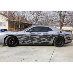 Car graphic decal sticker for Challenger, Charger. Splash Scratch Decal. #7102