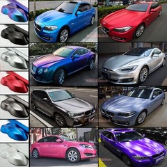 Full Car Wrap Pearl Metal Glitter Satin Matte Chrome Vinyl Sticker Film Strip AB