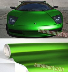 Entire Car Wrap Metallic Matte Chrome Green Satin Vinyl Sticker 50FT x 5FT ACAC