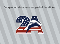 2nd Amendment Eagle USA High Quality Vinyl Sticker