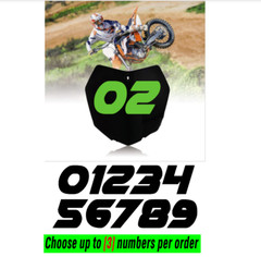 Racing Numbers Vinyl Decal Sticker for Dirt Bike Plate BMX Motocross Car [s3