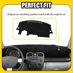 Anti-glare Dashboard Cover Pat Dash Mat For Volkswagen Beetle 1998-10 Black 1-5X