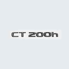 3D Chrome Glossy Black ABS Letters Number CT200h LC500 LC500h HYBRID Emblem