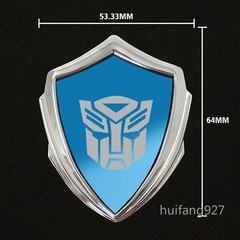 3D Metal Transformers Autobot Deception Car Badge Emblem Shield Decal Sticker