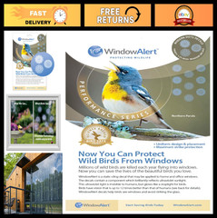 Modern Dots Anti-Collision Window Decal – UV-Reflective Bird Protection Sticker
