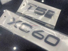 Gloss Black XC60 T5AWD Number Trunk Letters Badge Emblems Sticker For Volvo XC60