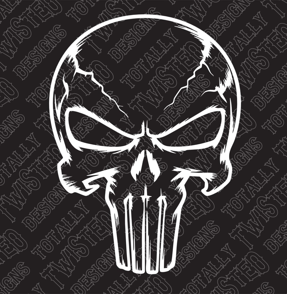 Punisher Skull Logo vinyl decal sticker Car Truck Marvel Comic MCU cool