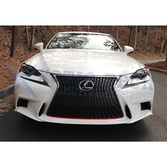 Red Front Grille Hood Panel Edge Molding Strip Decal For Lexus IS200 IS250 IS350