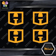 Compatible Hart Tools H Logo Only Pack of 4 MINI SIZE Decals Stickers Vinyl