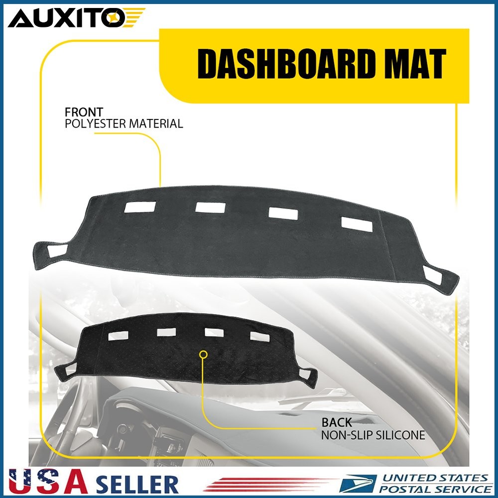 Black Gray Dash Cover Mat For 2002-2008 Dodge Ram 1500 2500 3500 Dashboard Pad
