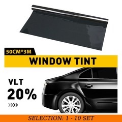 1-10X 20% VLT Tint Roll 20″x3M Window Film Car Home Office Heat Insulation Uncut