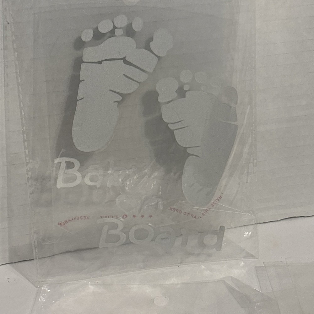 Lot 10 Baby on Board Decal / Baby Footprints Decal /Car Window Decal / Car Decal
