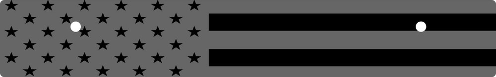 AMERICAN FLAG USA – Vanity License Plate Delete – Gloss Black Acrylic Engraved