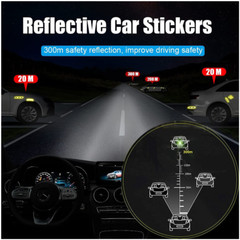 8 Pcs Reflective Car Door Handle Sticker Anti-scratch Guard Warn Decal Strip US