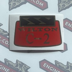Wilton Vise C-2 Decal Red Black On Gold Foil 1 1/2” Long