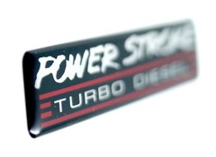 POWERSTROKE TD EMBLEM RED/BLACK (B) SUPERSIZED SATIN