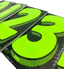 EZ Line Vinyl Decals for Cars 7.5 inches tall x 4 wide, Number 0